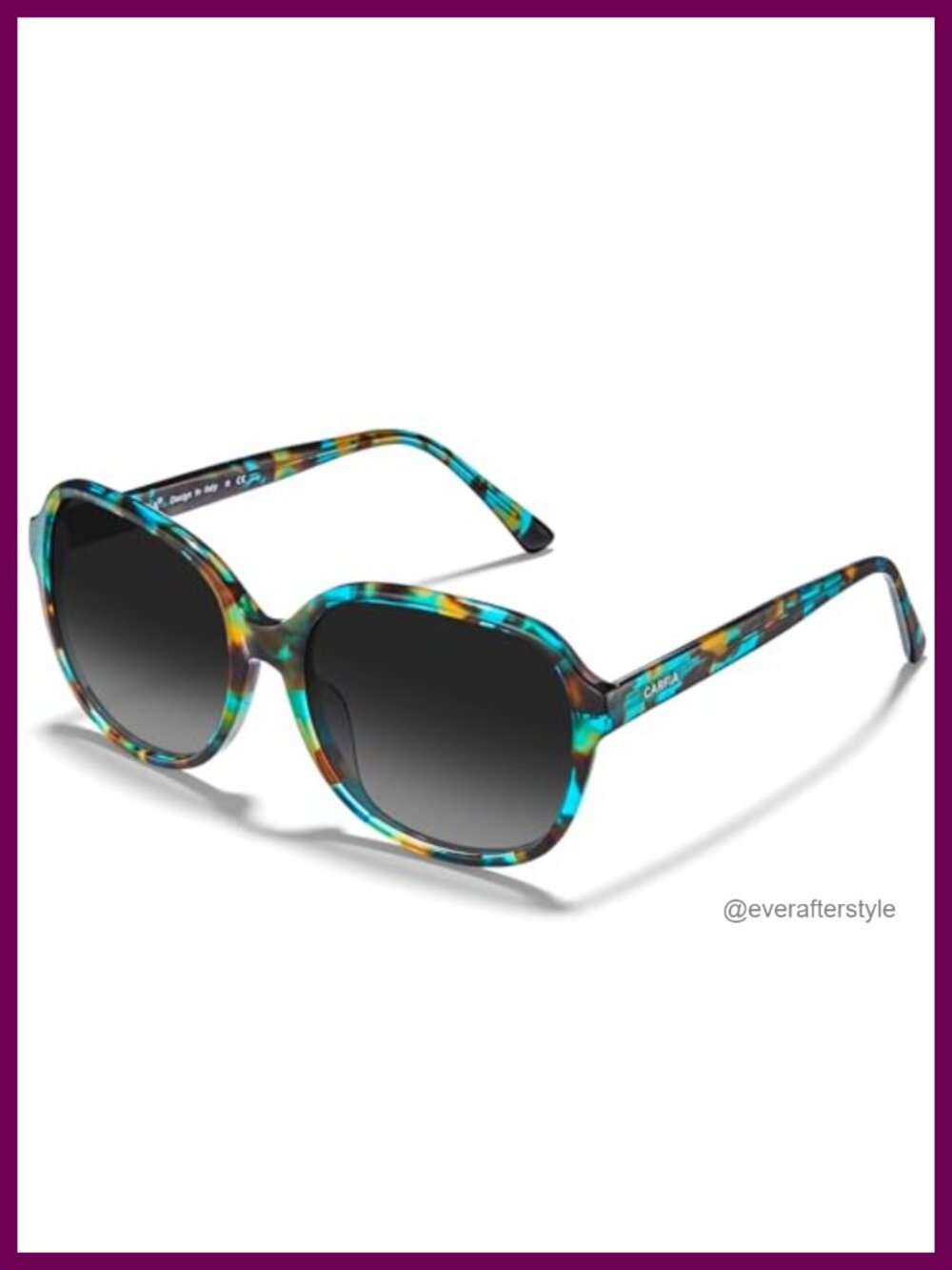 Polarized Acetate Sunglasses for Women UV Protection Retro Square Full Frame